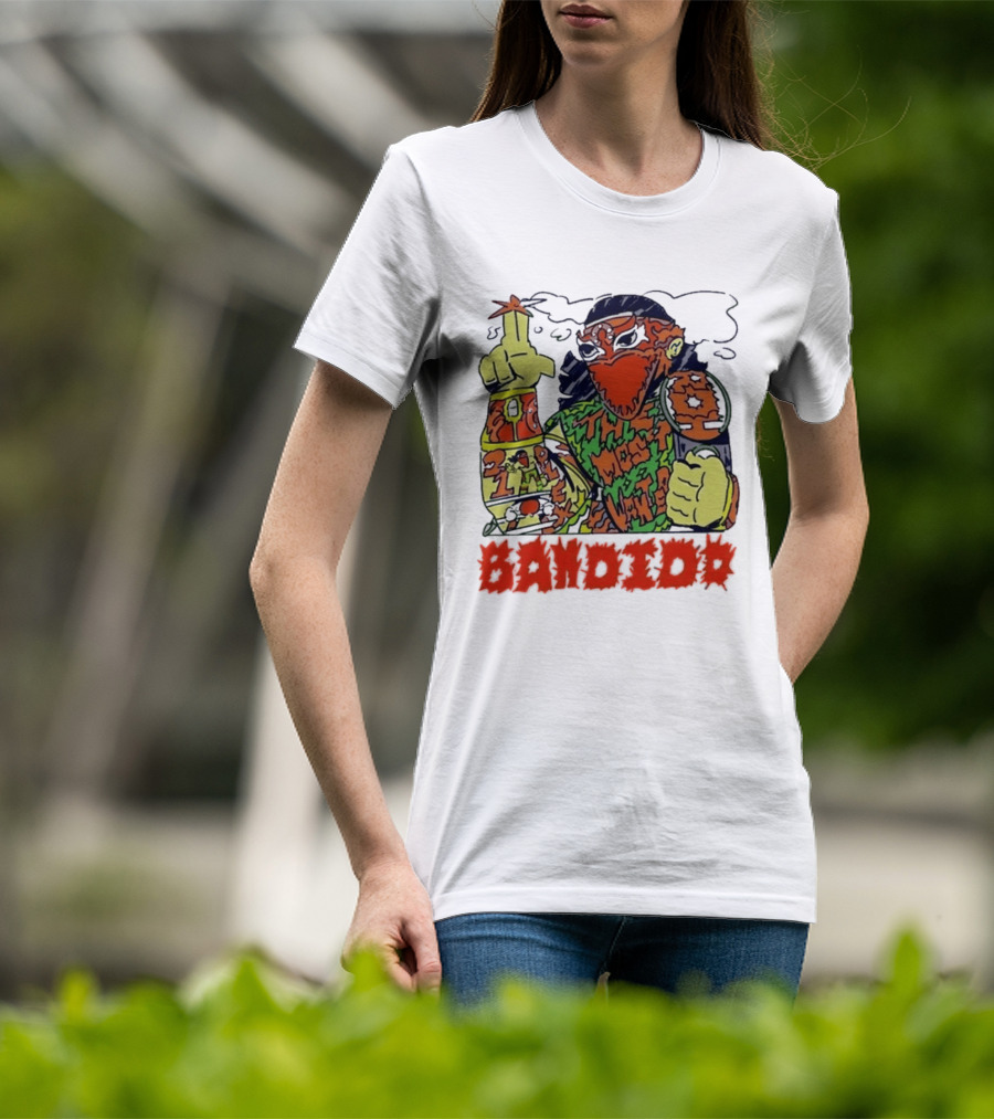 Most Wanted Bandido Lucha Libre Wrestler Suplex Champion T-Shirt