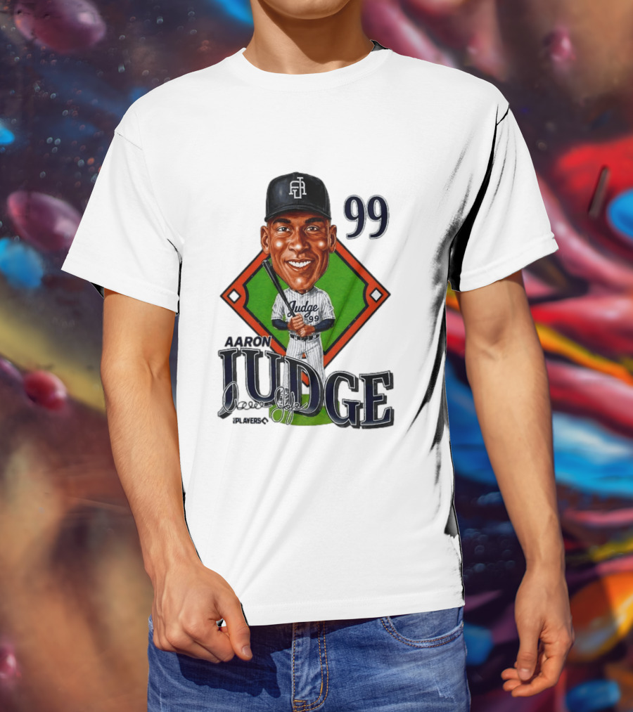 Aaron Judge New York Yankees Player 99 Caricature T-Shirt