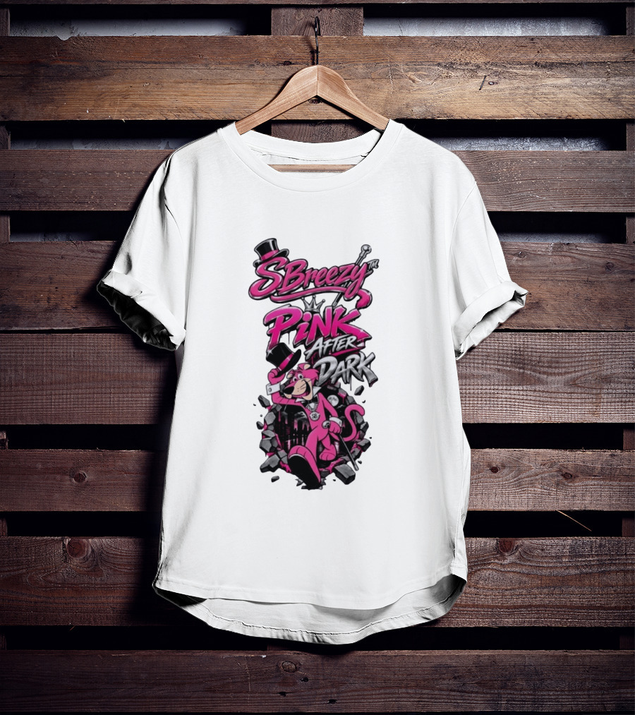 SBreezy Pink After Dark Cartoon T-Shirt