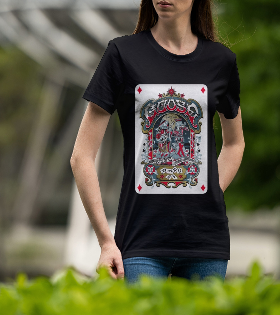 Goose Aug 16 2026 Grand Theatre Reno NV Playing Card T-Shirt