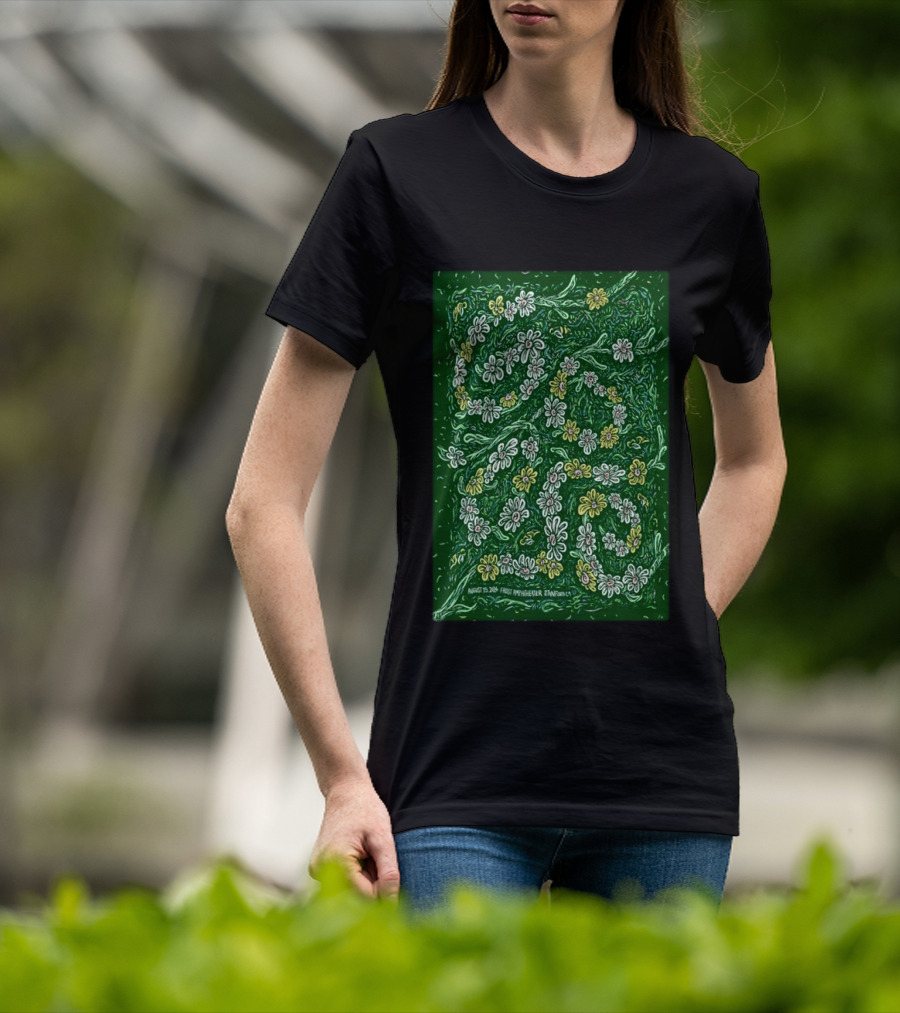 Goose 2026 Frost Amphitheater Stanford CA August 15 Floral T-Shirt