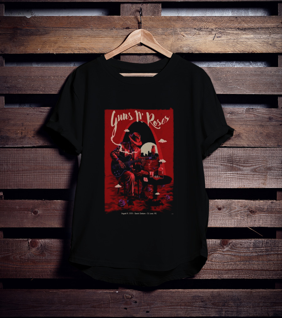 Guns N' Roses 2026 Busch Stadium August 16 St. Louis MO Tour T-Shirt