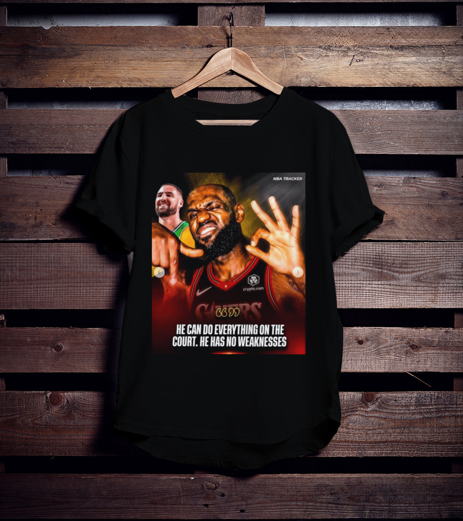 He Can Do Everything On The Court He Has No Weaknesses Crypto Lakers NBA Tracker T-Shirt