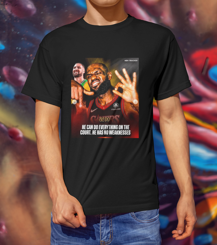 He Can Do Everything On The Court He Has No Weaknesses Crypto Lakers NBA Tracker T-Shirt