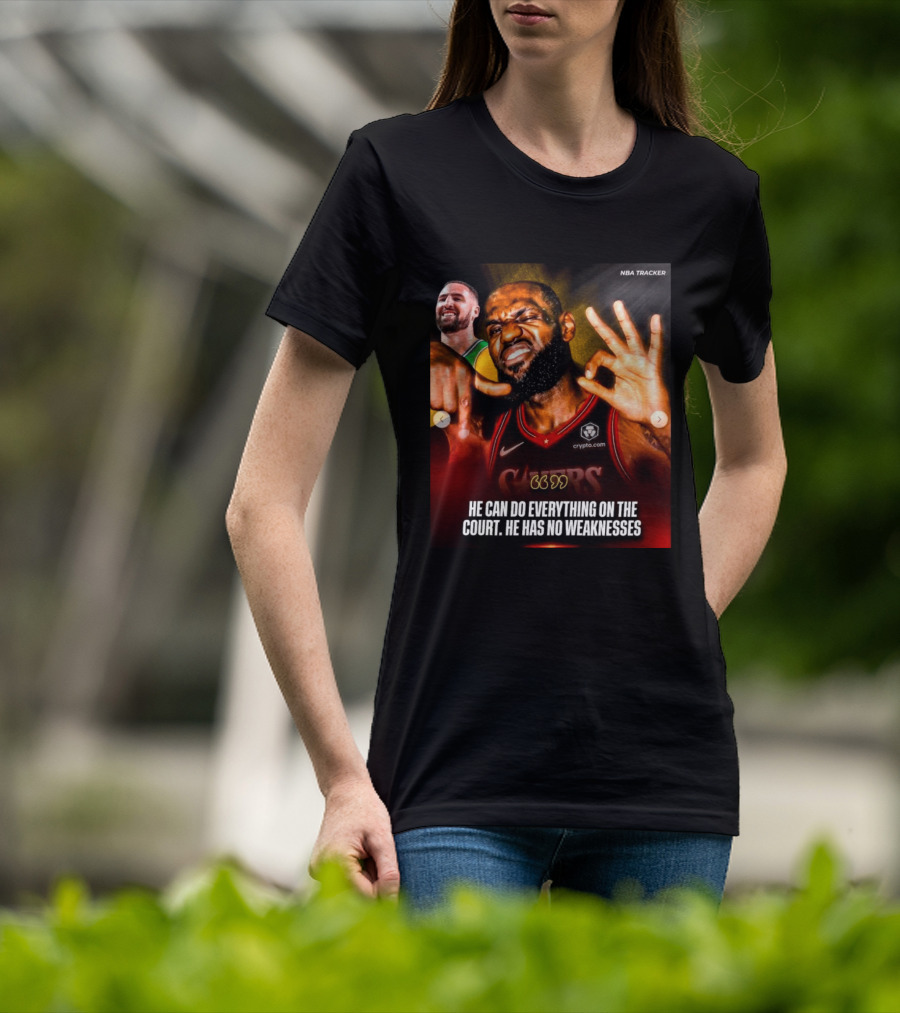He Can Do Everything On The Court He Has No Weaknesses Crypto Lakers NBA Tracker T-Shirt
