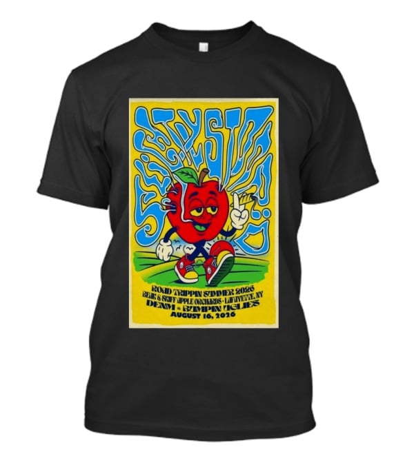 Slightly Stoopid Road Trippin Summer 2026 Apple Orchards LaFayette NY August 16 Dem Apples Bumpin Uglies T-Shirt