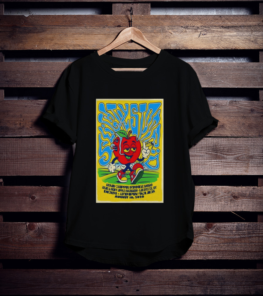 Slightly Stoopid Road Trippin Summer 2026 Apple Orchards LaFayette NY August 16 Dem Apples Bumpin Uglies T-Shirt