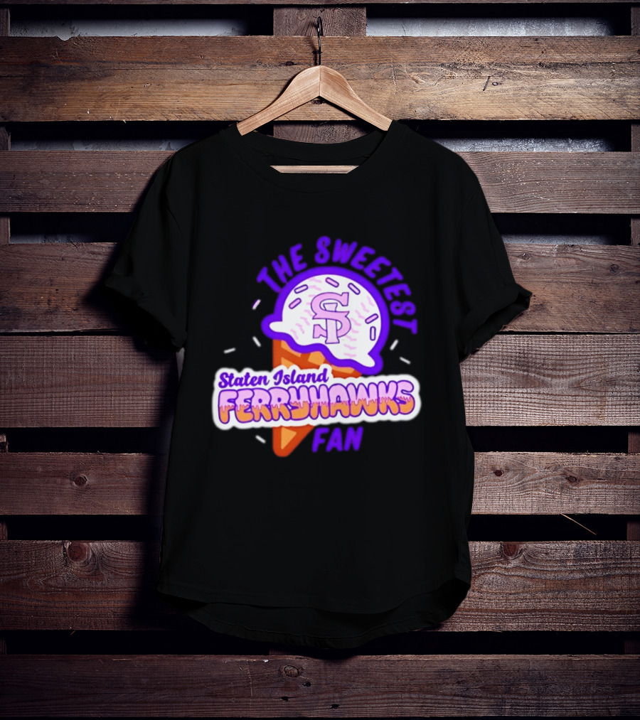 Staten Island Ferryhawks The Sweetest Fan Ice Cream Cone T-Shirt