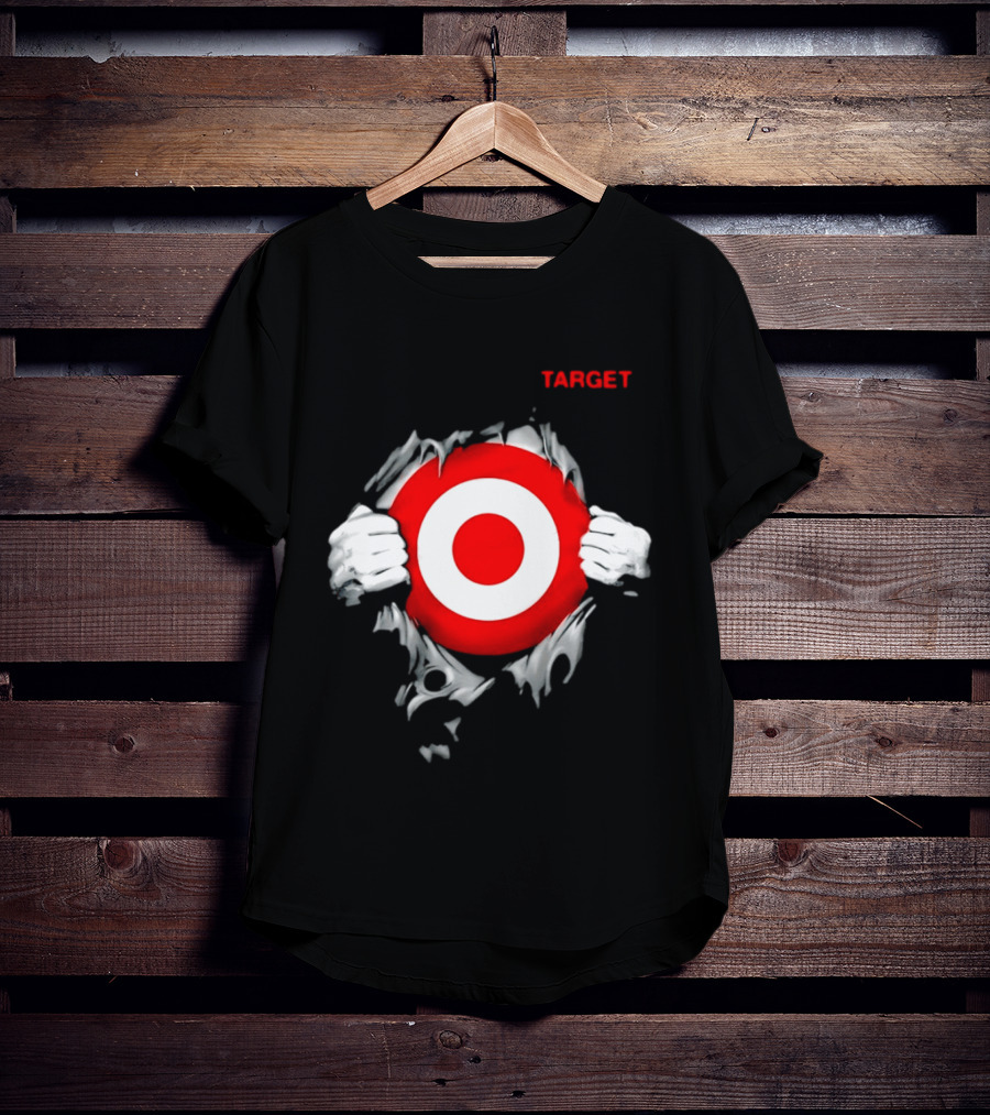 Target Ripped Chest Bullseye T-Shirt