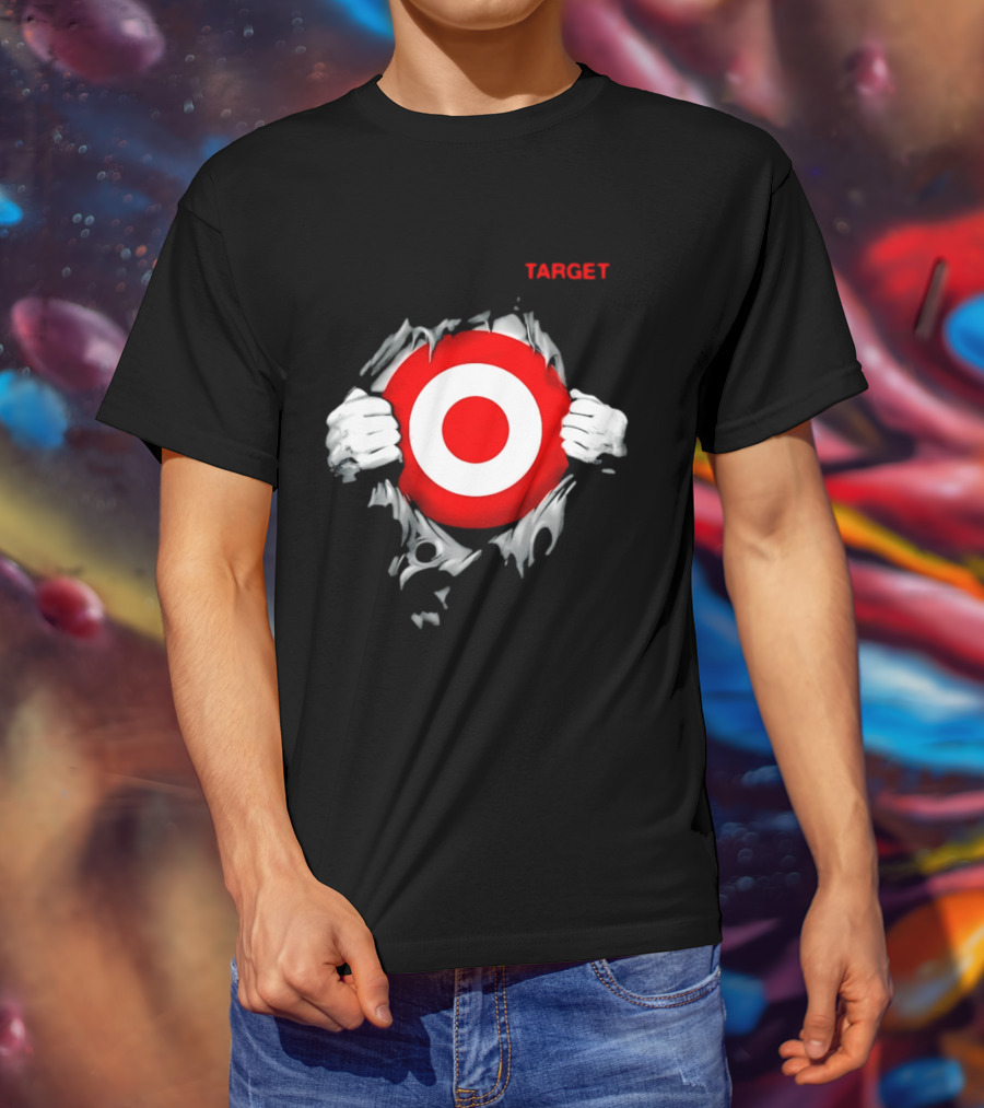 Target Ripped Chest Bullseye T-Shirt