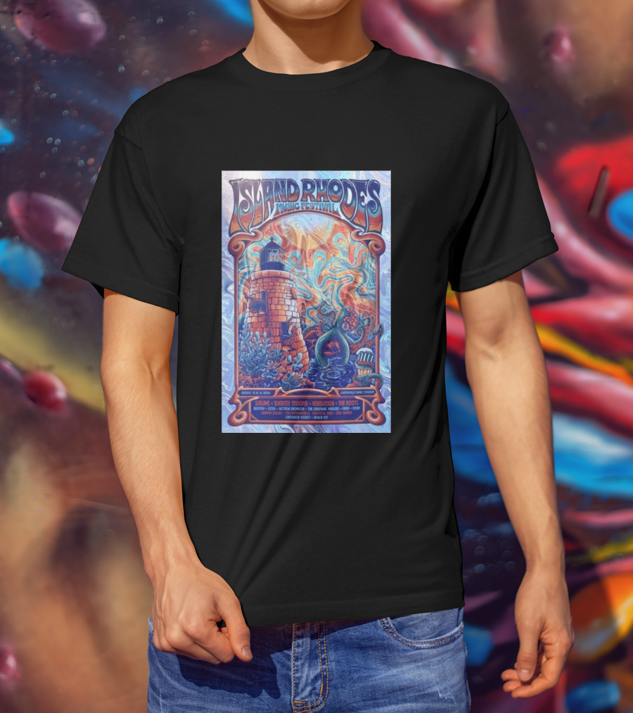 Island Rhodes Music Festival 2026 Centreville Bank Stadium Sublime Slightly Stoopid Rebelution The Roots August 15 16 Limited T-Shirt