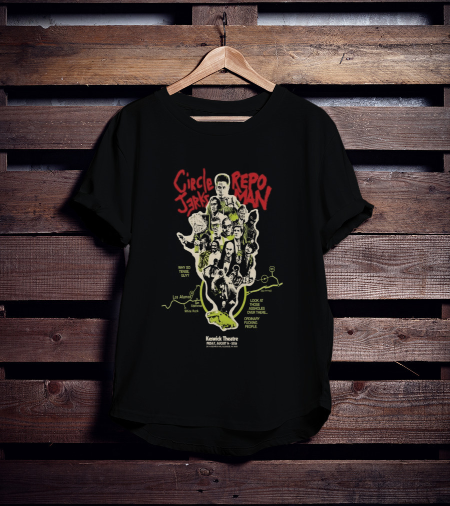 Circle Jerks X Repo Man August 14 2026 Keswick Theatre Glenside PA T-Shirt