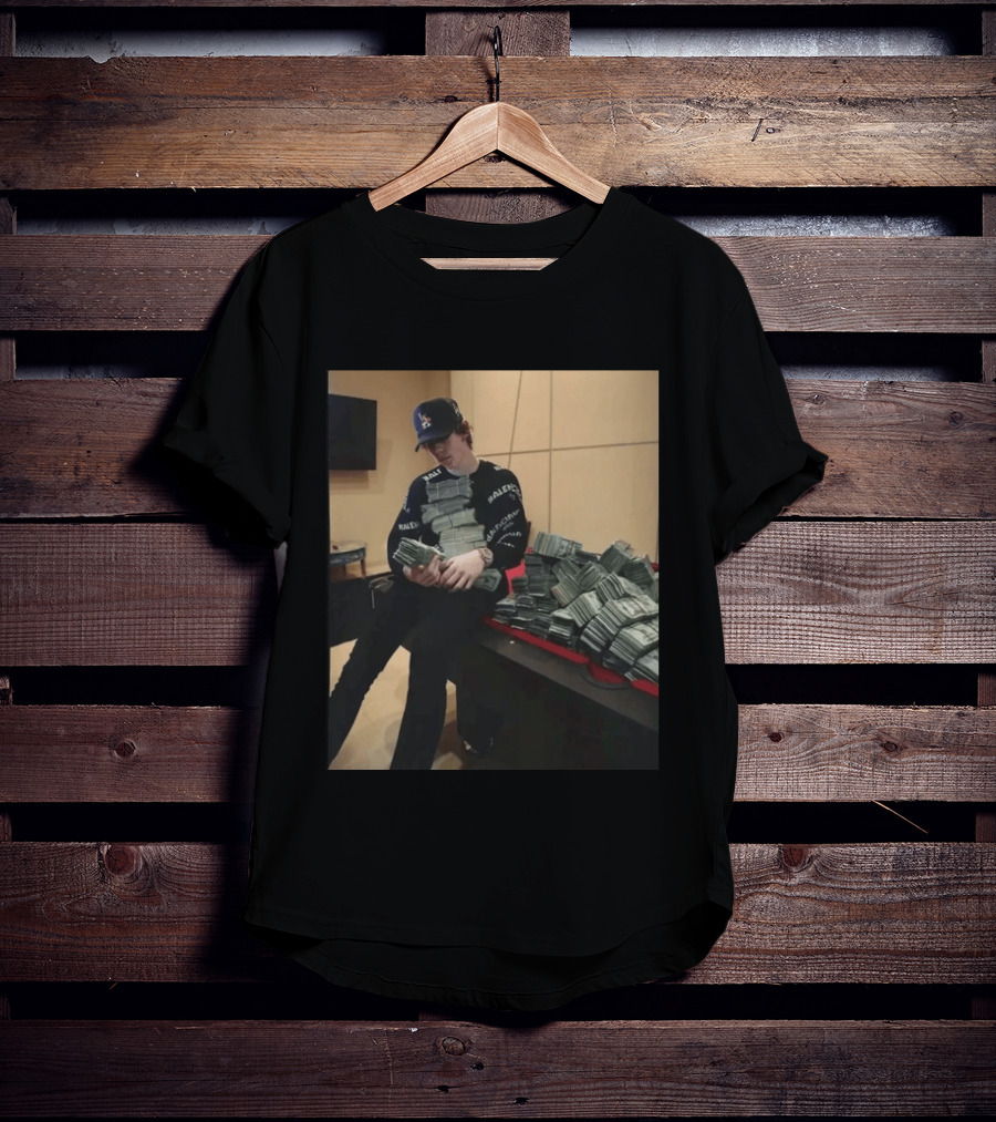 Balenciaga Black Stacks Of Cash T-Shirt