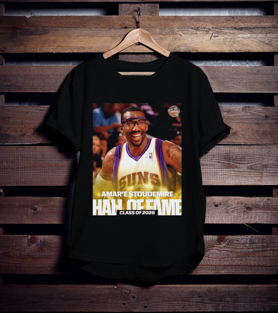 Amar'e Stoudemire Basketball Hall Of Fame Class Of 2026 Suns T-Shirt