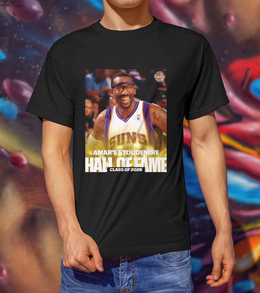 Amar'e Stoudemire Basketball Hall Of Fame Class Of 2026 Suns T-Shirt