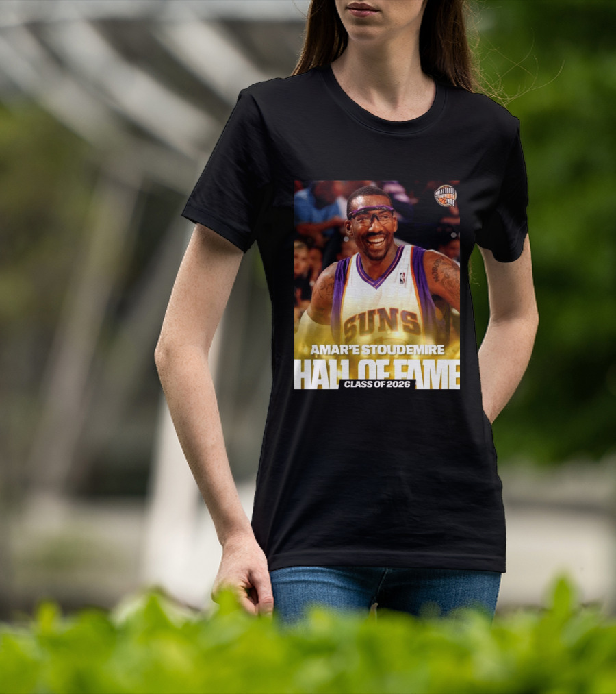 Amar'e Stoudemire Basketball Hall Of Fame Class Of 2026 Suns T-Shirt