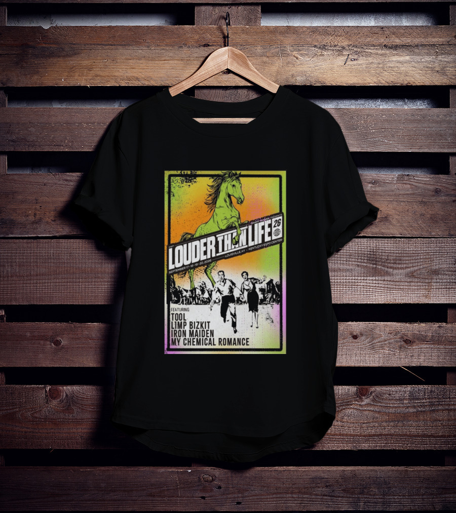 Louder Than Life 2026 Louisville KY Featuring Tool Limp Bizkit Iron Maiden My Chemical Romance T-Shirt