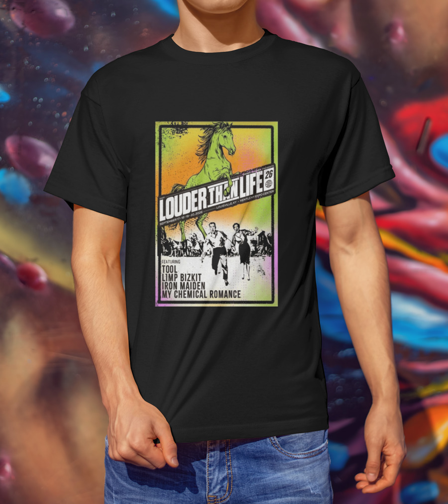 Louder Than Life 2026 Louisville KY Featuring Tool Limp Bizkit Iron Maiden My Chemical Romance T-Shirt