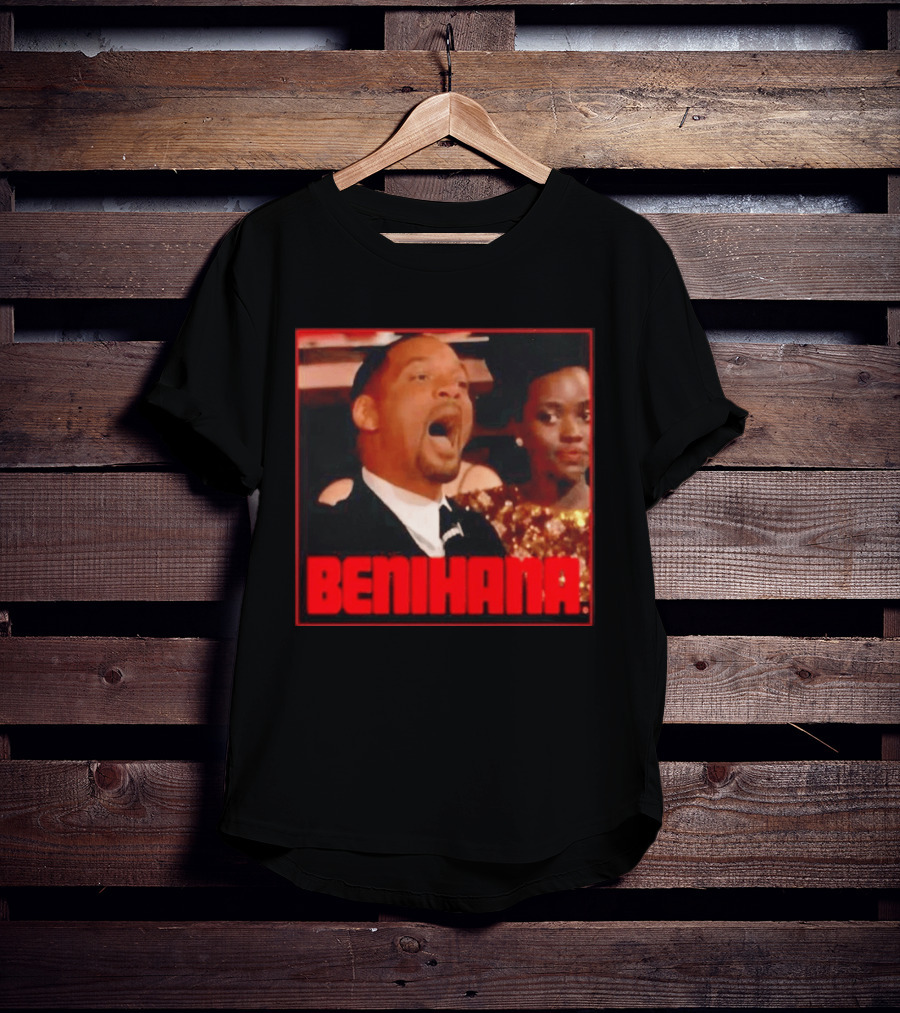 Benihana Will Smith Oscar 2022 Reaction Image T-Shirt