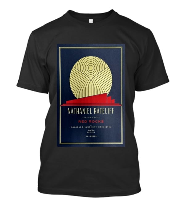 Nathaniel Rateliff Red Rocks Colorado Symphony Orchestra Special Guest Lucius 08.18.2026 T-Shirt