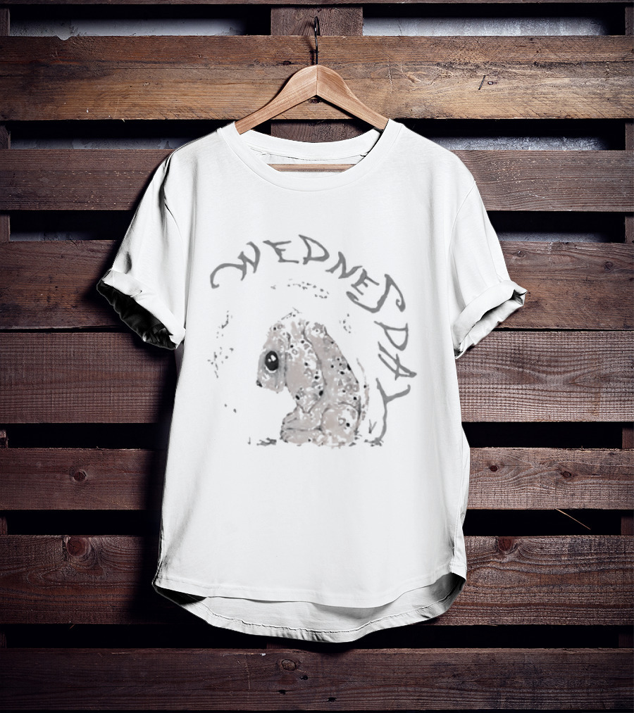 Wednesday Sad Puppy Gothic Creepy T-Shirt