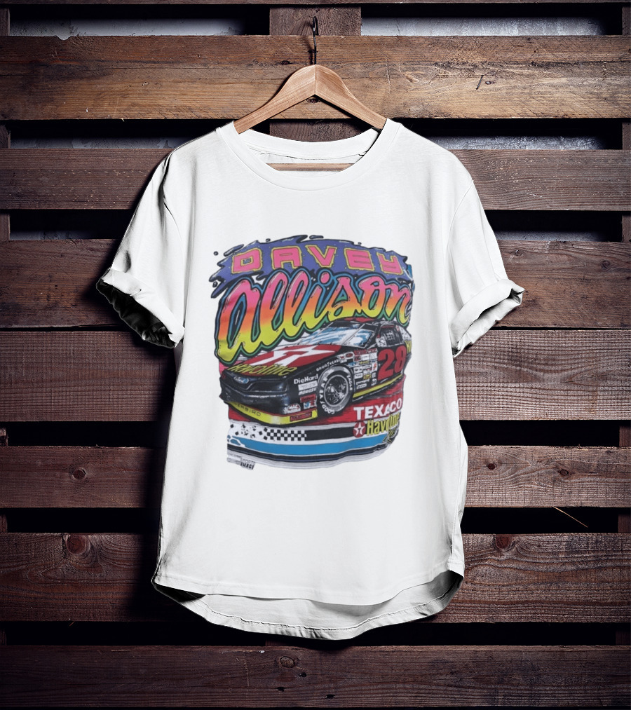 Davey Allison 28 Texaco Havoline Racing Ford Thunderbird T-Shirt