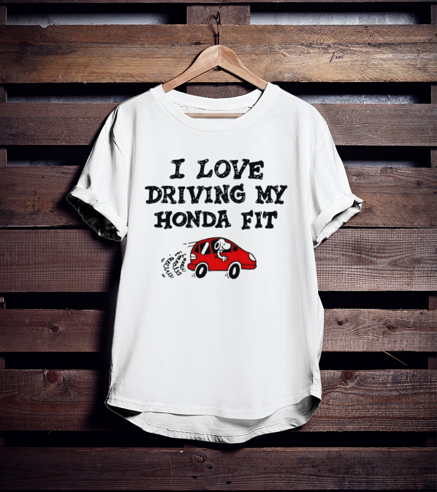 I Love Driving My Honda Fit With Snoopy T-Shirt
