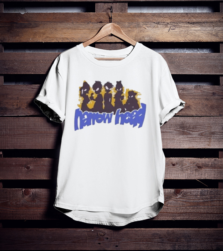 Narrow Head Silhouette Alien Characters T-Shirt