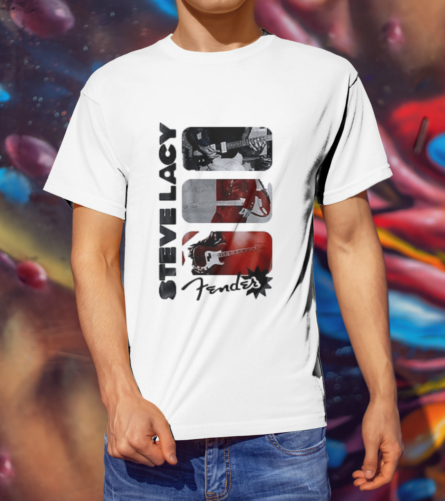 Steve Lacy Fender Oh Yeah Tour Guitar T-Shirt