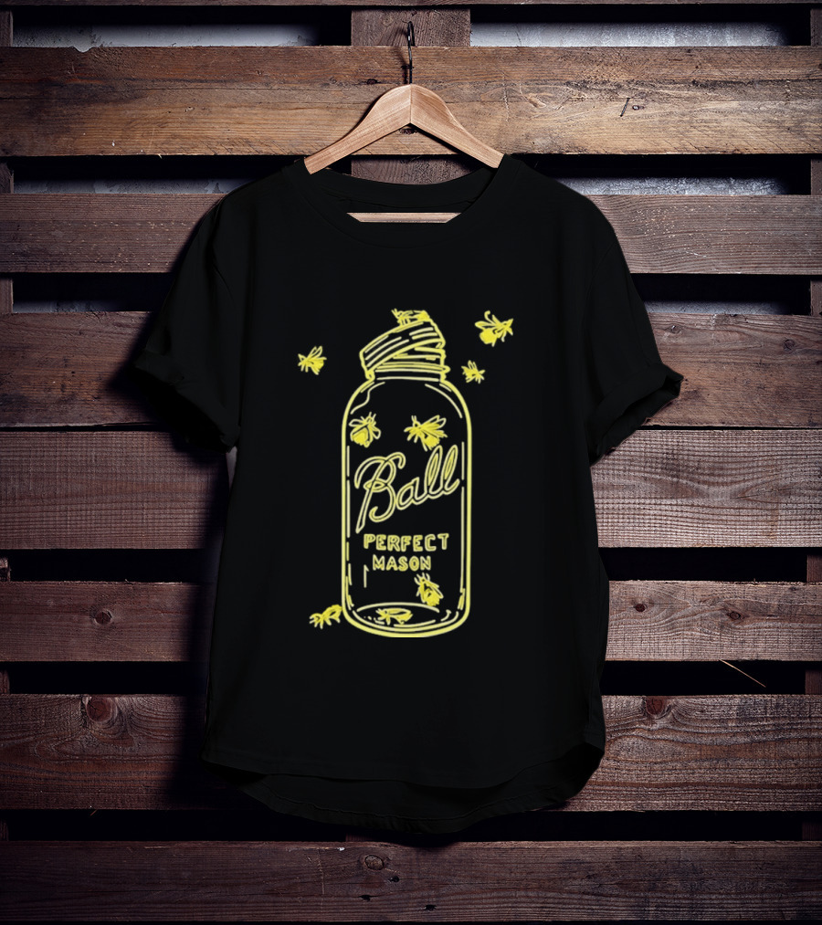 Ball Perfect Mason Jar With Bumble Bees T-Shirt