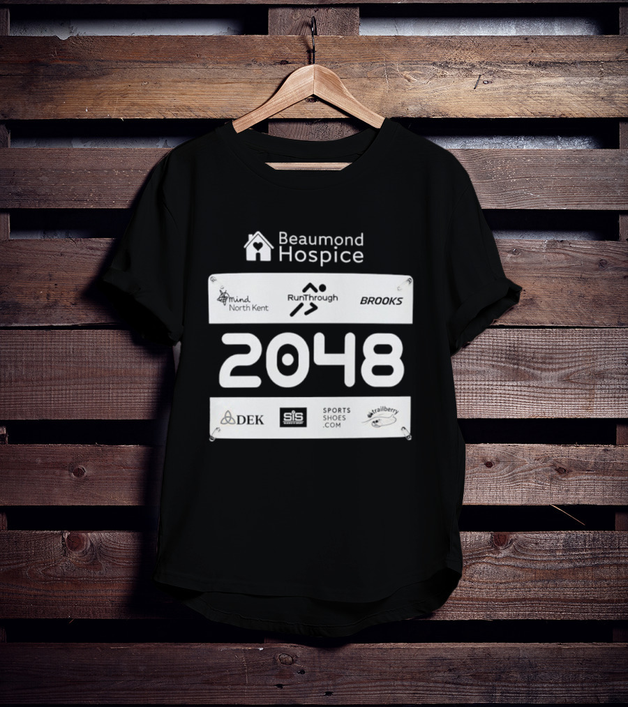 Beaumond Hospice Race Bib 2048 RunThrough Brooks Sports Shoes DEK Mind North Kent Hallbeck T-Shirt