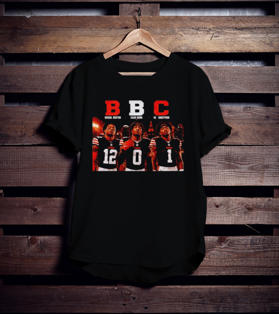 BBC Trio Denzel Boston Isiah Bond KC Conception Cleveland Browns T-Shirt
