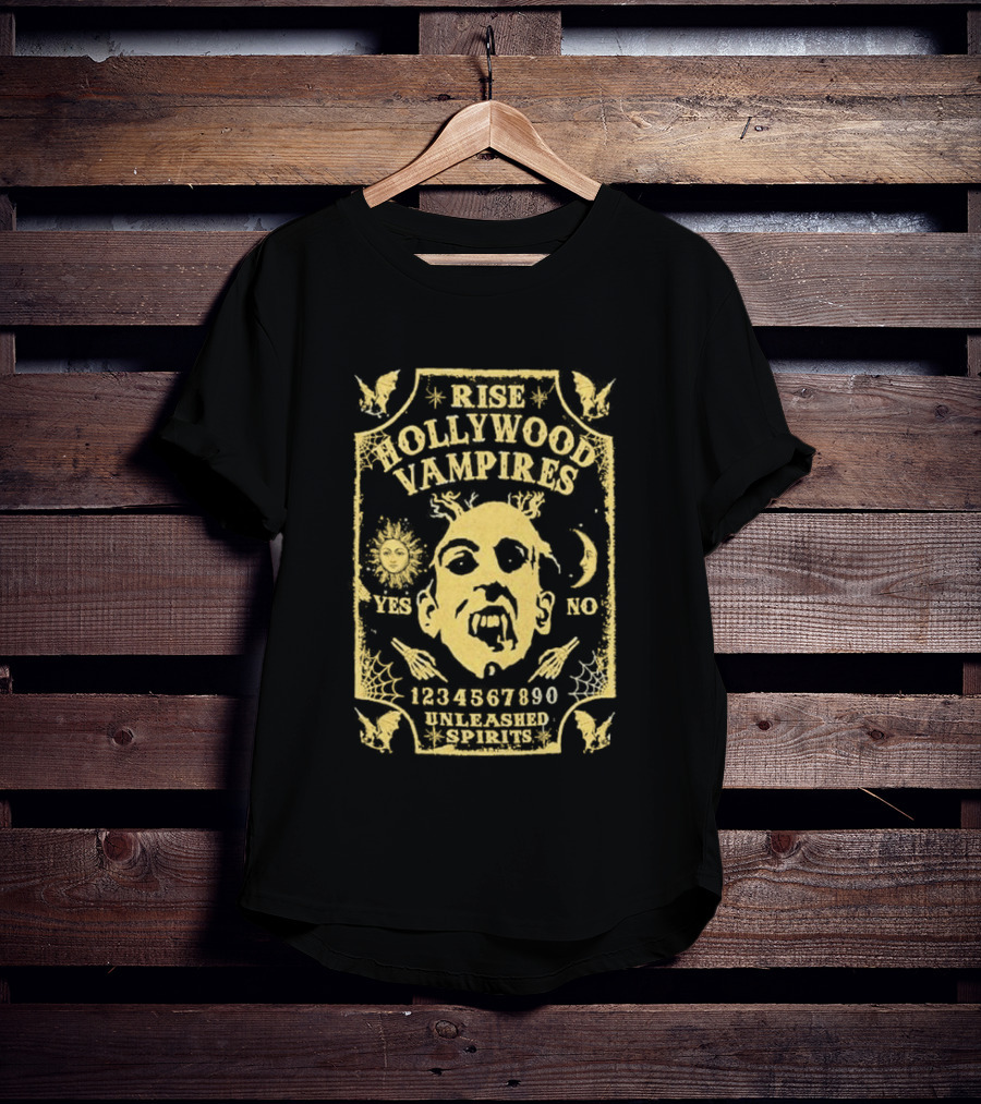 Rise Hollywood Vampires Unleashed Spirits 2026 Europe UK Tour Ouija 1990 T-Shirt
