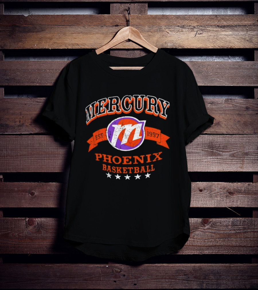 Phoenix Mercury Est 1997 Basketball Distressed T-Shirt