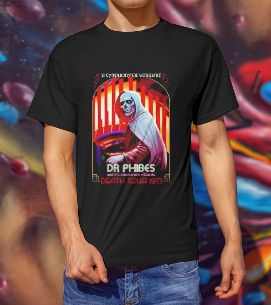 Dr Phibes And His Work Wizards A Symphony Of Vengeance Death Tour 1971 T-Shirt