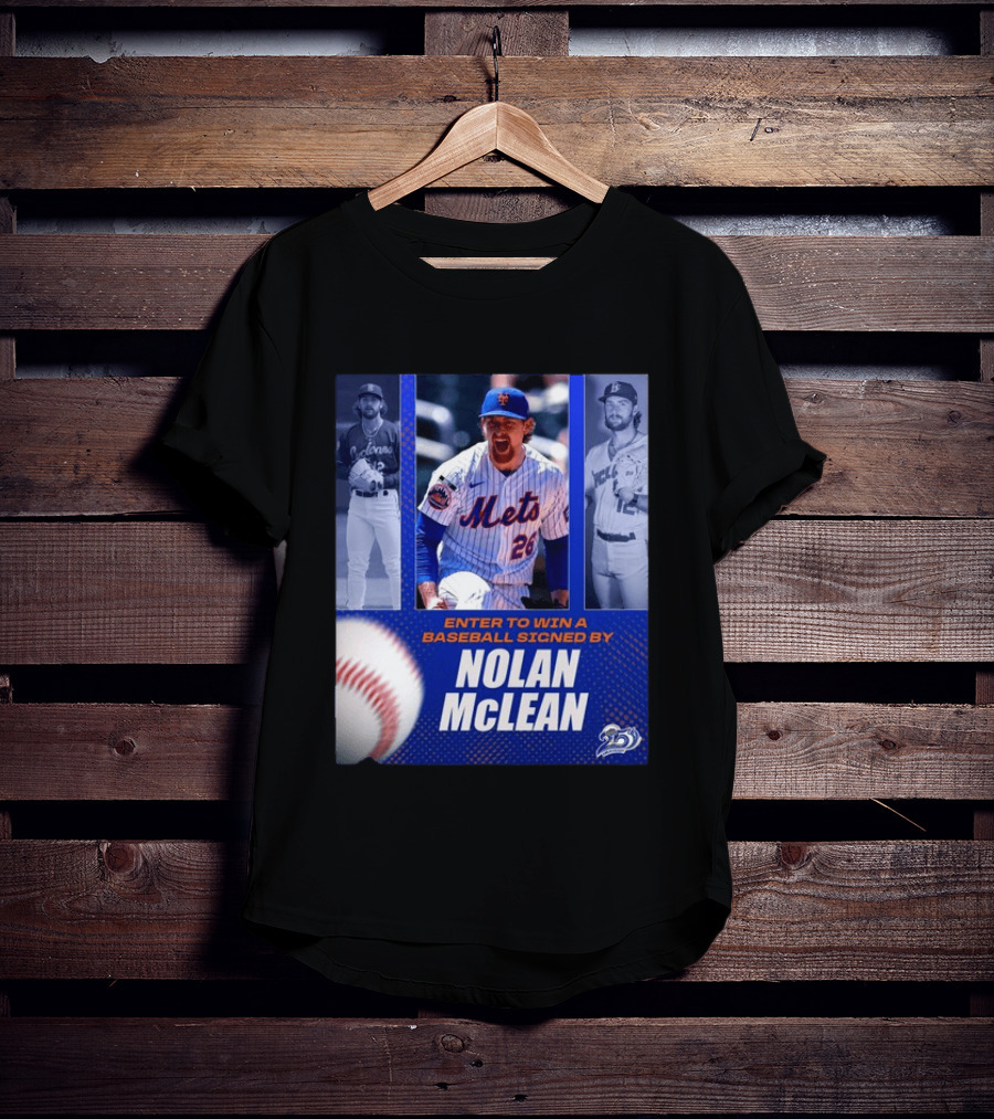 Enter To Win A Baseball Signed By Nolan McLean Mets 26 Celebrating 25 Years T-Shirt