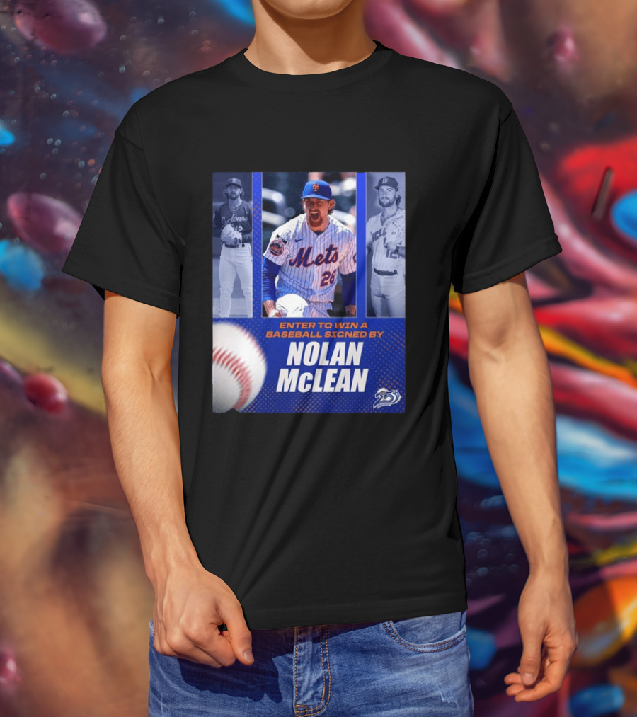 Enter To Win A Baseball Signed By Nolan McLean Mets 26 Celebrating 25 Years T-Shirt