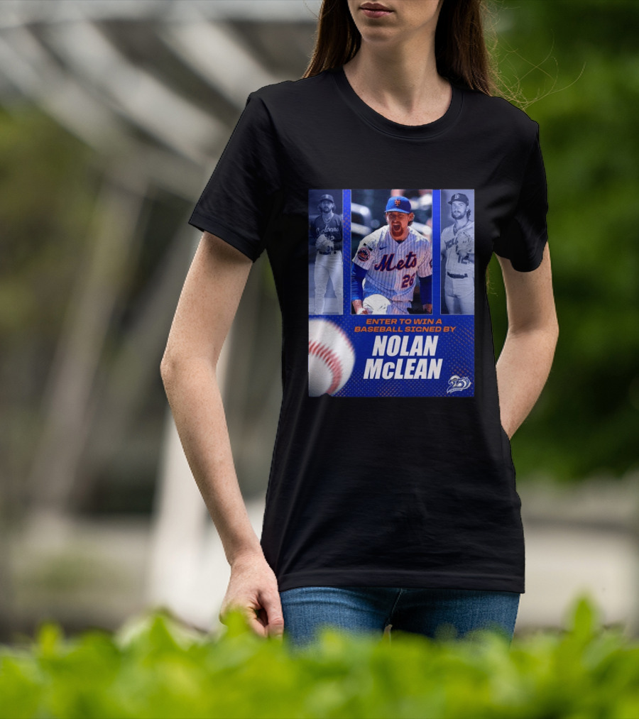 Enter To Win A Baseball Signed By Nolan McLean Mets 26 Celebrating 25 Years T-Shirt