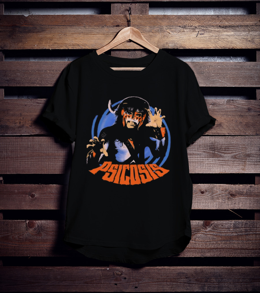 Psicosis Lucha Libre Wrestler Iconic Mask T-Shirt