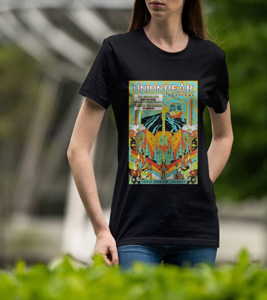 Union Peak Festival 2026 Copper Mountain Colorado Aug 28 30 Featuring The Revivalists Turbo Tweed Troubadours The Disco Biscuits T-Shirt