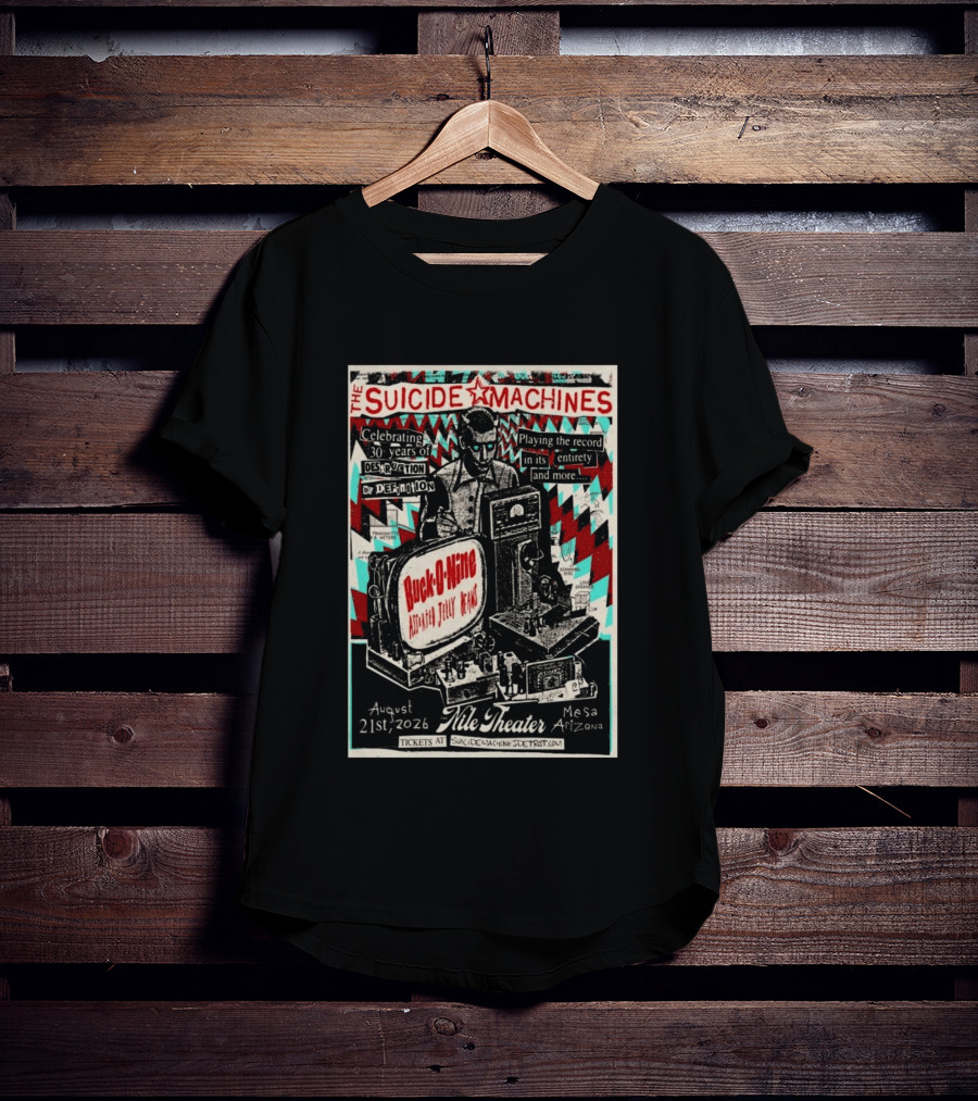 The Suicide Machines Celebrating 30 Years Destruction By Definition Nile Theater Mesa AZ Aug 21 2026 Buck O Nine Assorted Jelly Beans T-Shirt