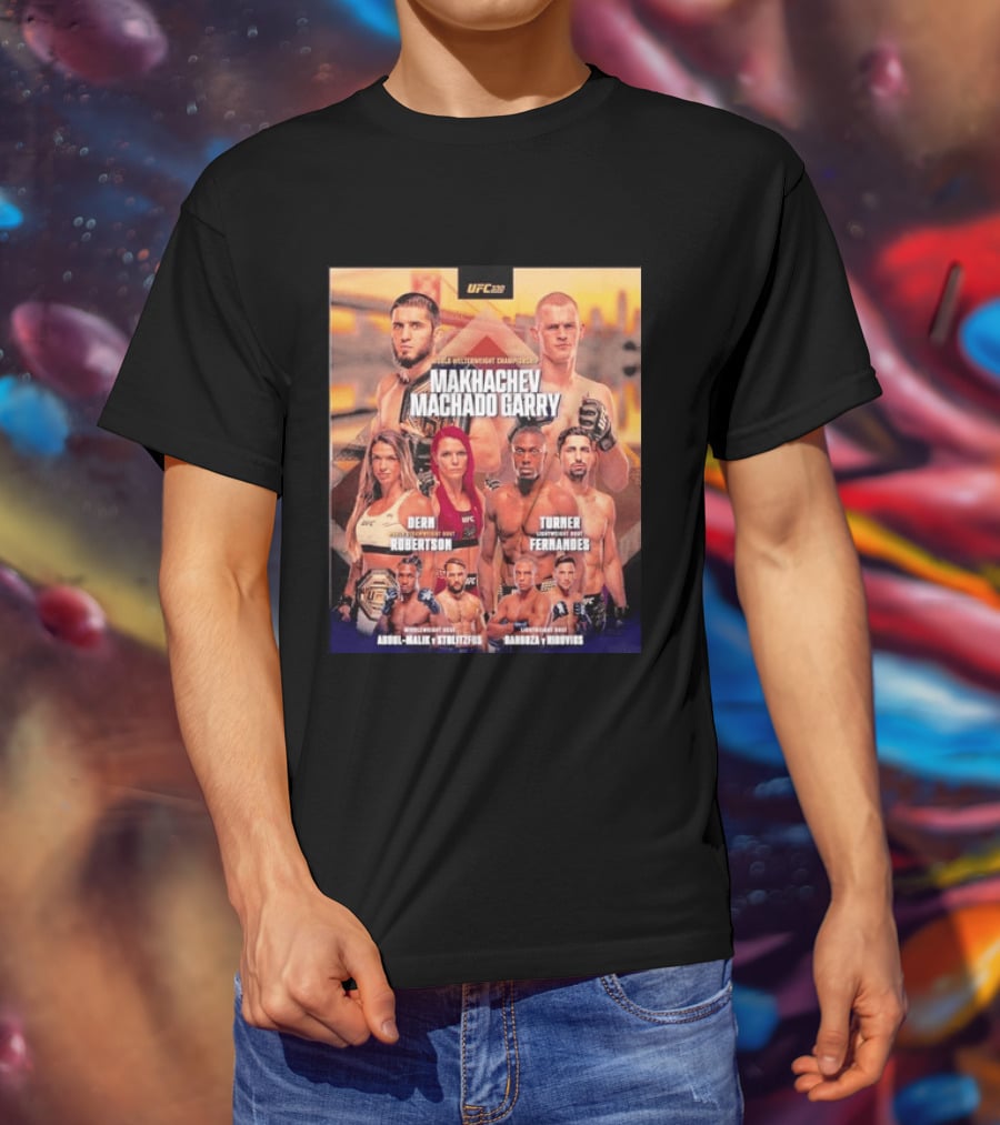 UFC 330 Welterweight Championship Makhachev Vs Machado Garry Dern Vs Robertson Turner Vs Fernandes T-Shirt