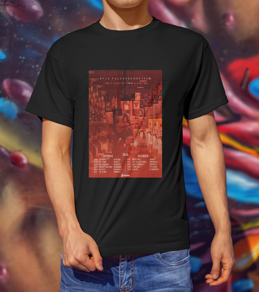 Kyle Falconer The View Lovely Night Of Terror Album Tour 2026 October November Scotland Dates T-Shirt