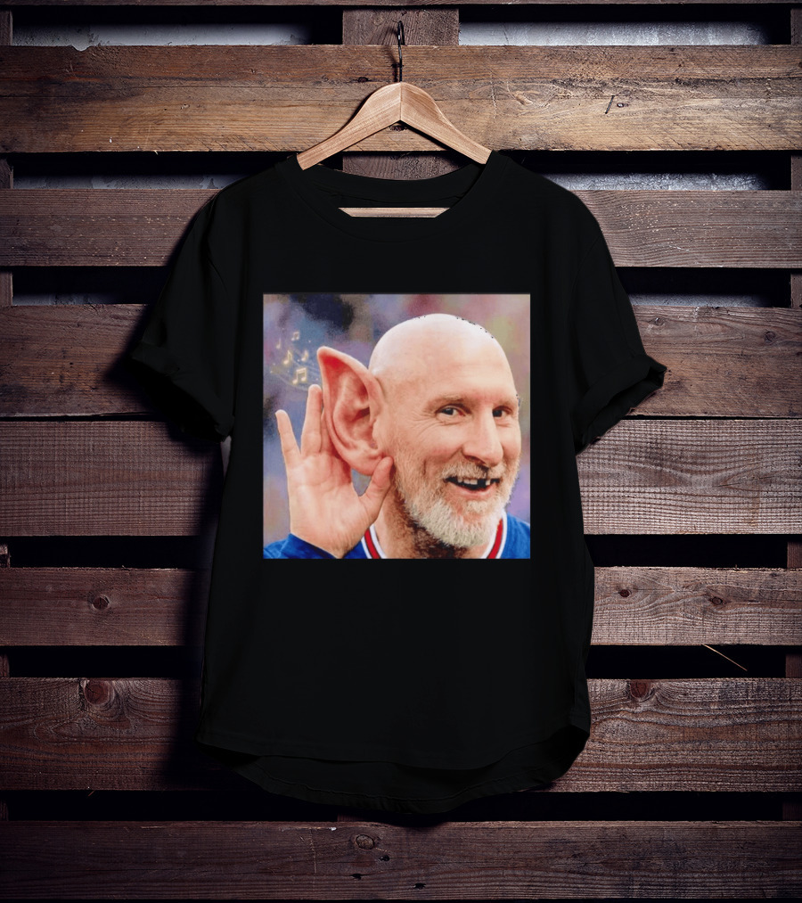Lionel Messi Elf Meme Pessi Big Ear Music Notes Bald Man T-Shirt