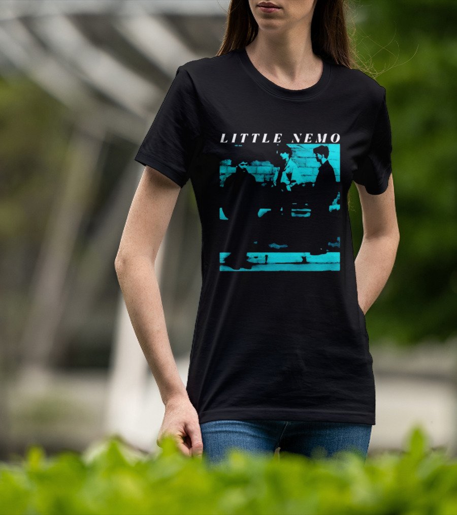 Little Nemo Post Punk Alternative Rock Band Aqua Blue Distressed T-Shirt