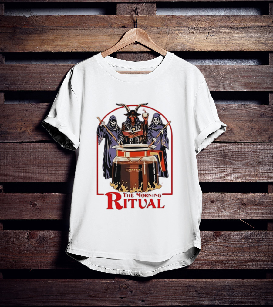 Ritual Coffee Grim Reaper Satanic Morning T-Shirt