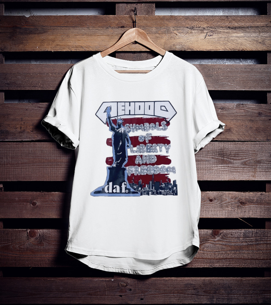 Mehood Symbols Of Liberty And Freedom Statue Of Liberty Daf T-Shirt