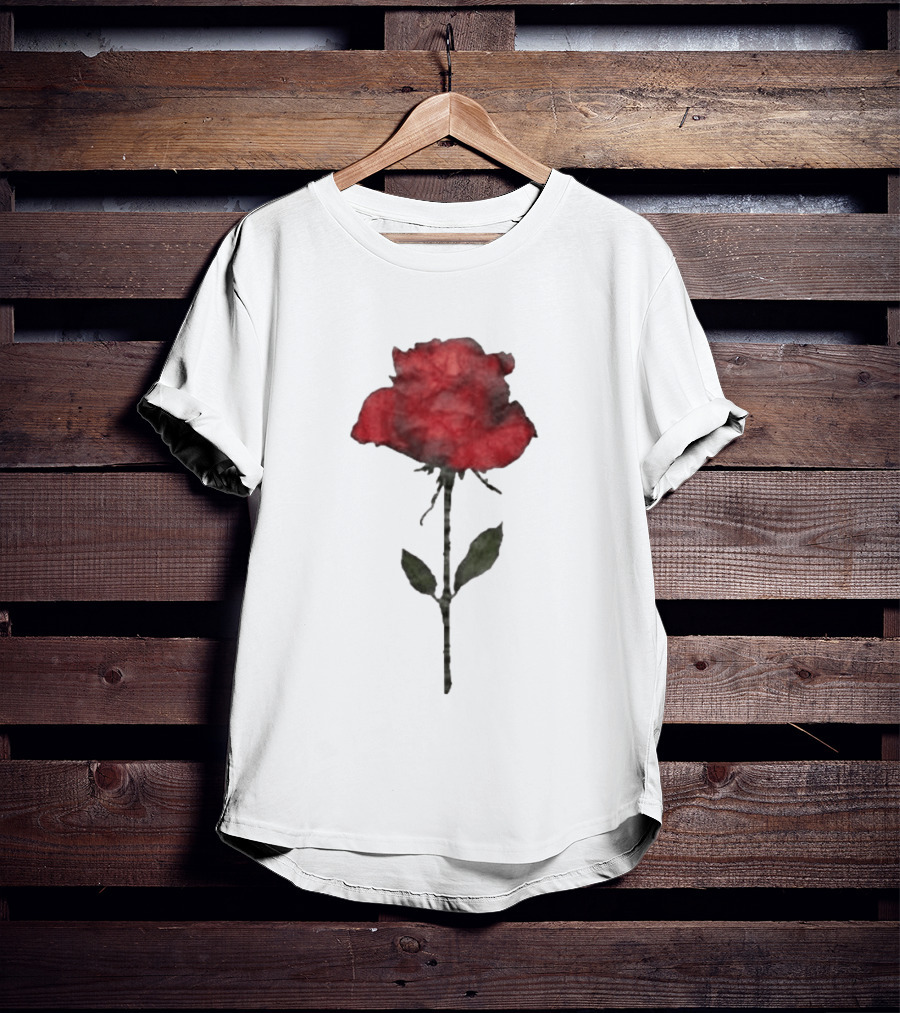Original CORTIS Seonghyeon Acne Studios Women's Red Rose 2026 T-Shirt