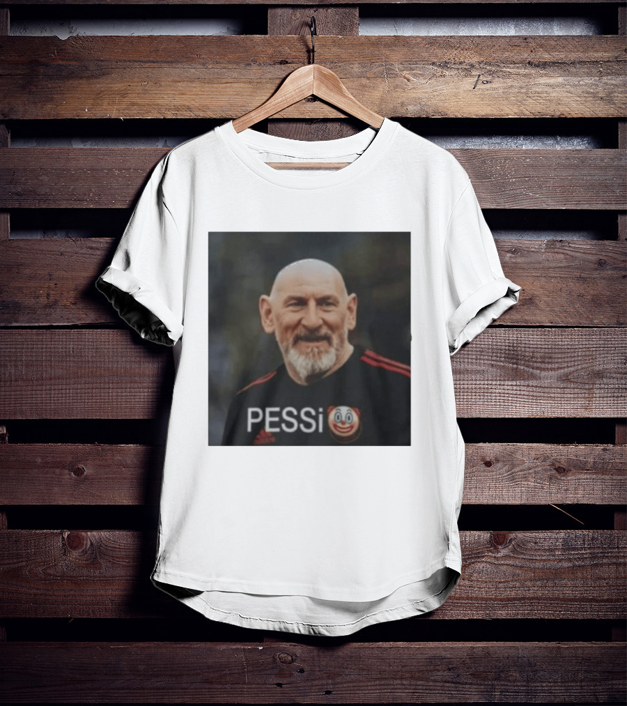 Pessi Clown Meme With AC Milan Jersey Featuring Bald Elderly Man T-Shirt