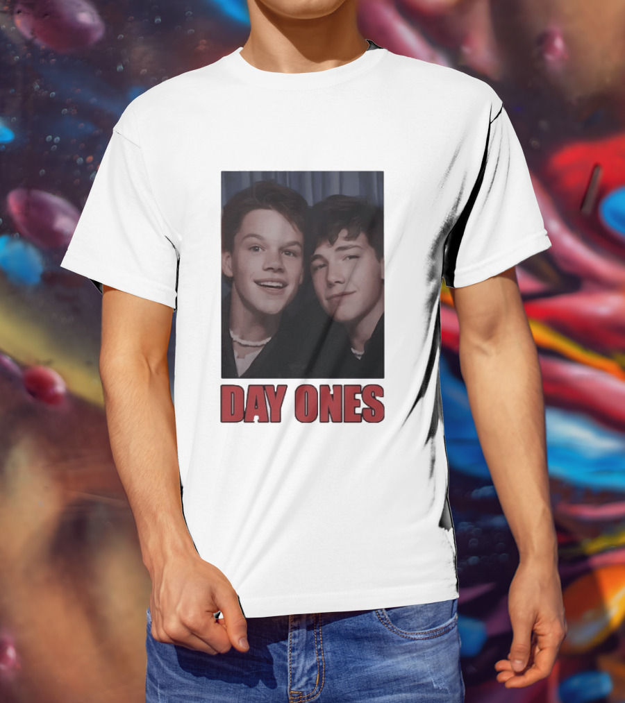 Ben Affleck Matt Damon Day Ones Friends Photobooth Nostalgia T-Shirt